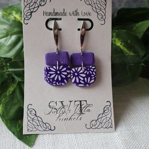 Polymer Clay Earrings, Handmade gifts for her, Purple Passion Collection